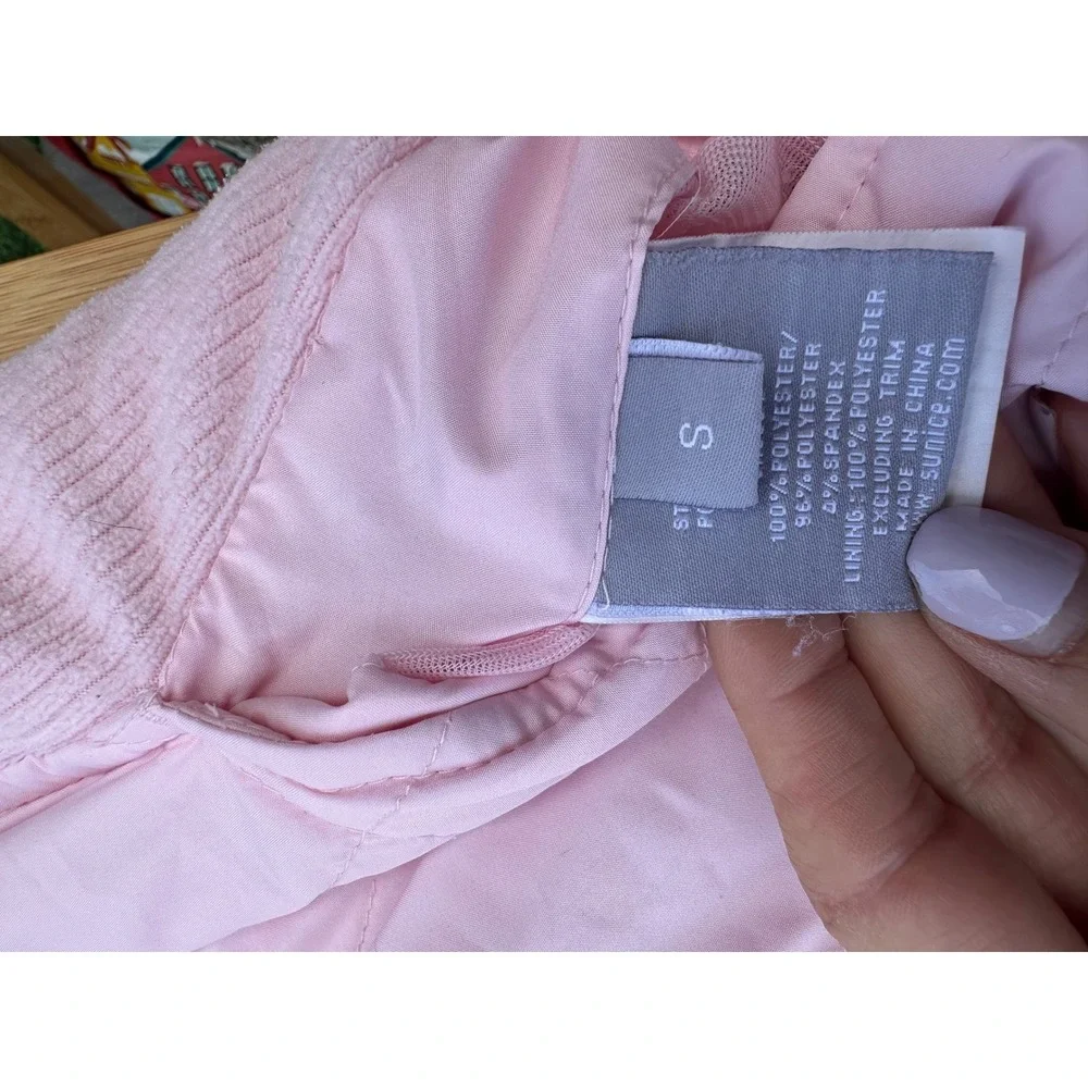 Sunice Reversible Quilted Fleece Vest Women Small Pink The Vintage Club Golf